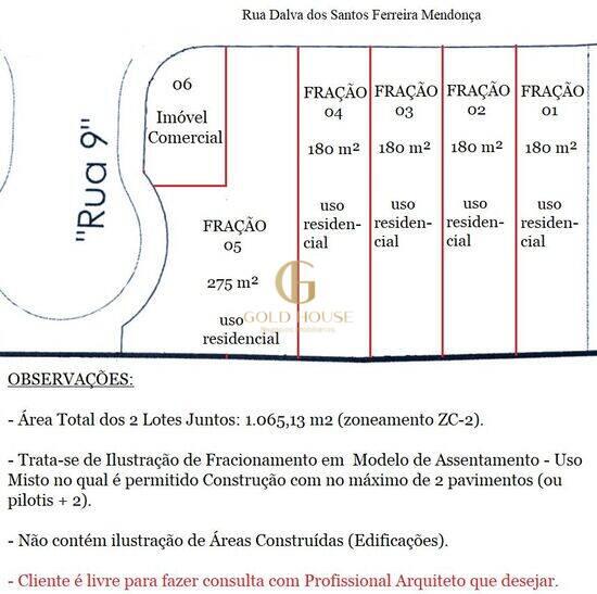 Terreno de 525 m² Parque das Orquídeas - Lagoa Santa, à venda por R$ 290.000