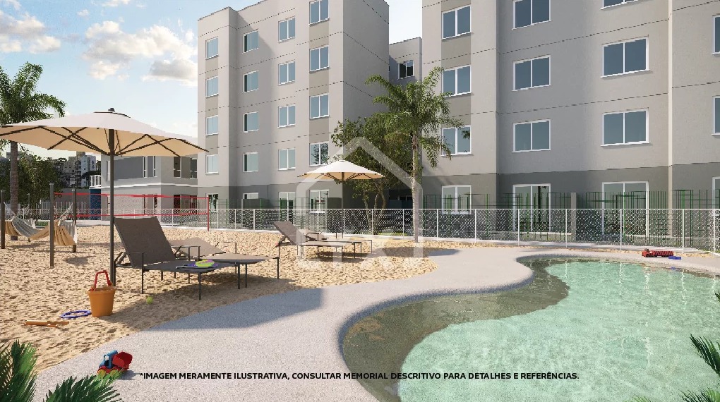 Apartamento 2 dorm, 42m², Chapéu do Sol, R$ 230mil