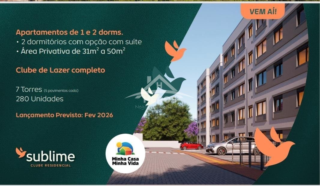 Aptº 2 dorm, 50m², Aberta dos Morros, R$ 240 mil