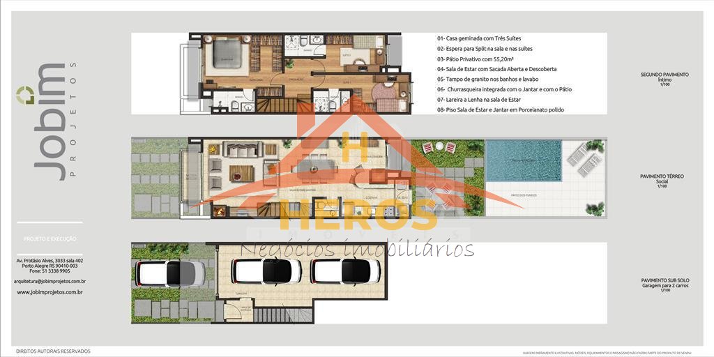 Casa 3 suítes, Hípica, 160m², R$ 525 mil