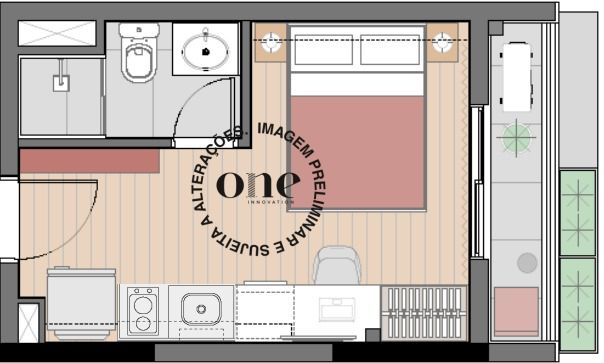 Studio de 20 m² à venda em São Paulo/SP no Nex One Sarutaiá Jardins